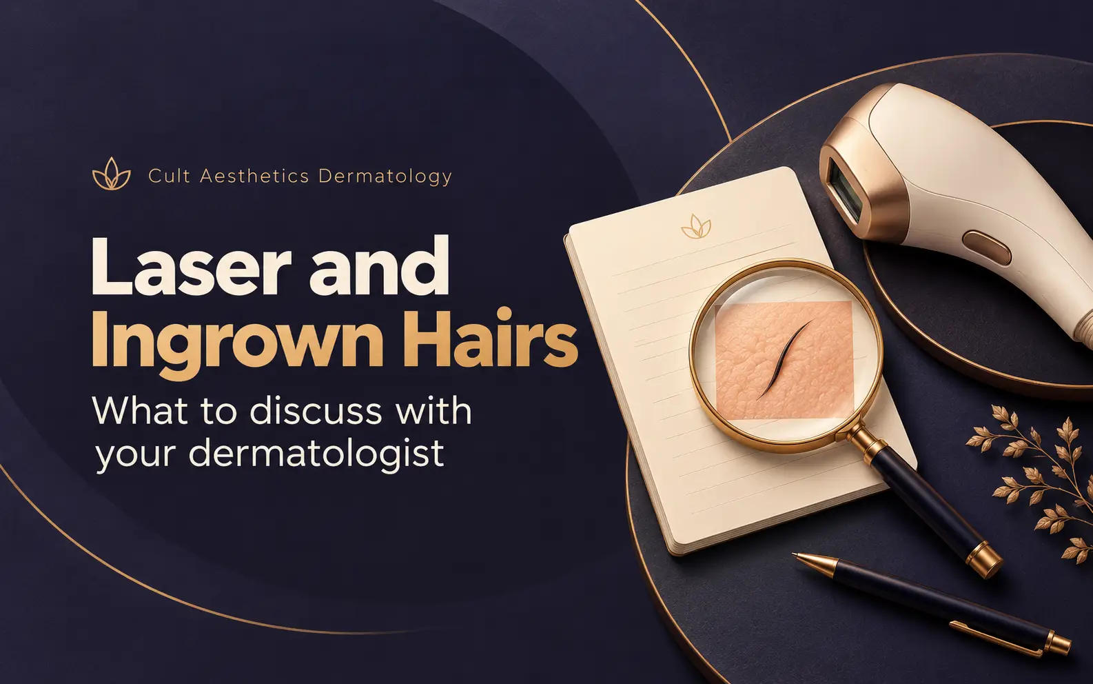Cover graphic for the article: Can laser help with ingrown hairs?
