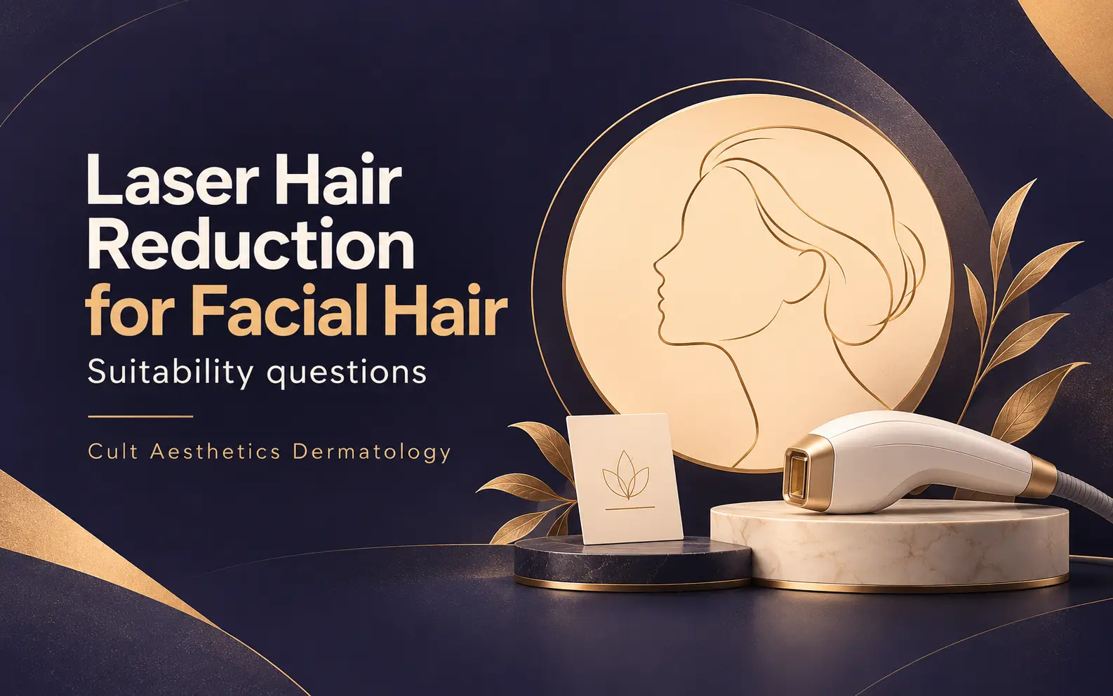 Cover graphic for the article: Can laser hair reduction be suitable for facial hair?