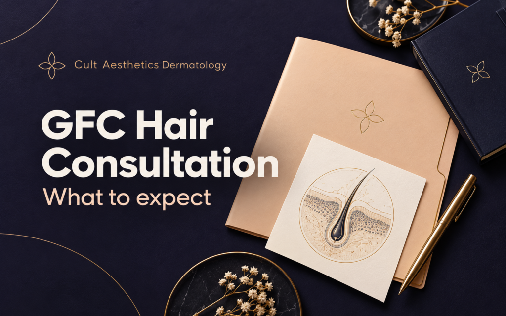 Cover graphic for the article: What to Expect During a GFC Hair Treatment Consultation