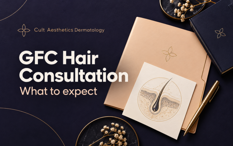 Cover graphic for the article: What to Expect During a GFC Hair Treatment Consultation
