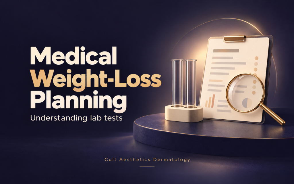 Cover graphic for the article: Lab Tests Before Medical Weight Loss: Why They May Matter