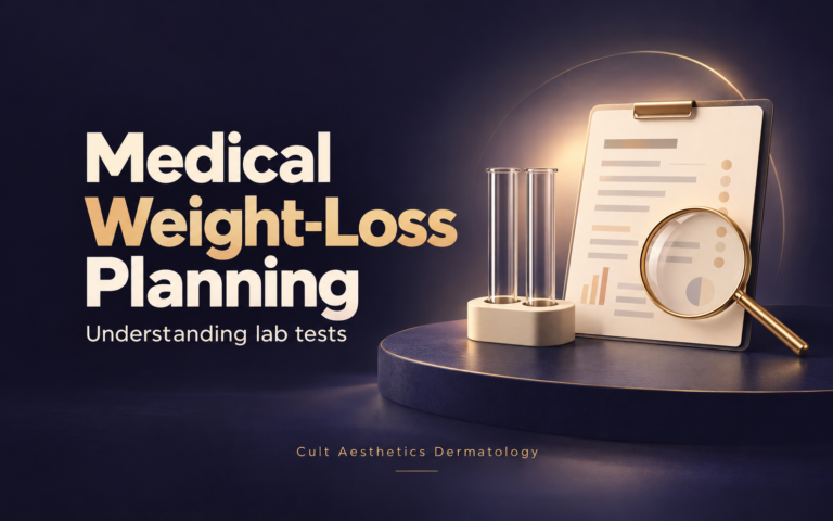 Cover graphic for the article: Lab Tests Before Medical Weight Loss: Why They May Matter