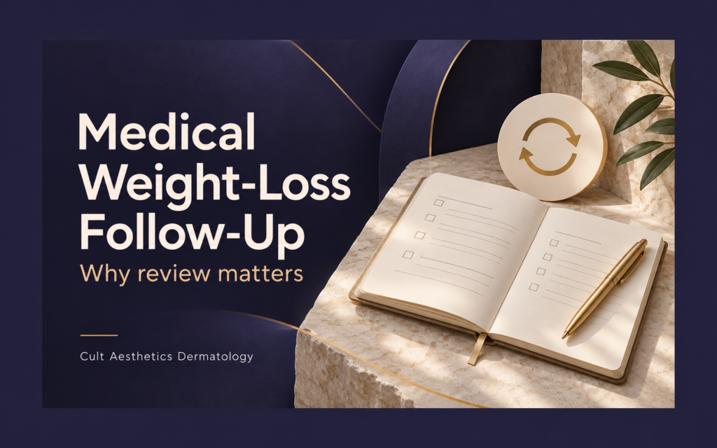 Cover graphic for the article: Why Follow-Up Matters in Medical Weight-Loss Planning