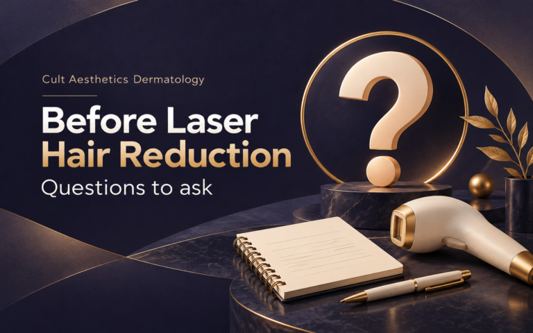 Cover graphic for the article: Questions to Ask Before Starting Laser Hair Reduction