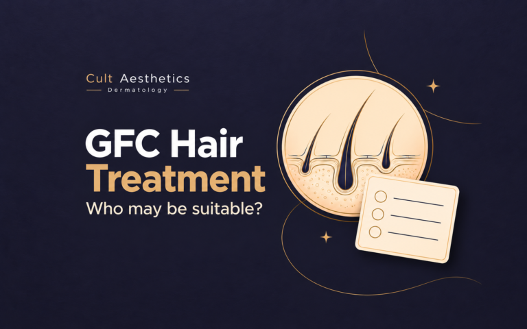 Cover graphic for the article: Who May Be Suitable for GFC Hair Treatment?