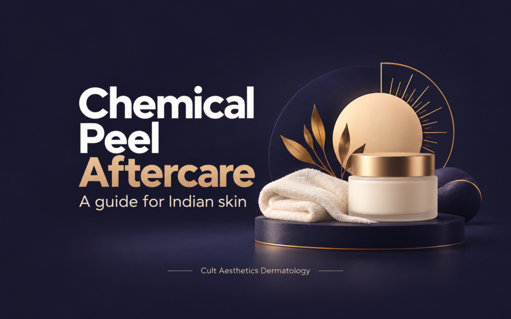 Cover graphic for the article: Chemical Peel Aftercare for Indian Skin