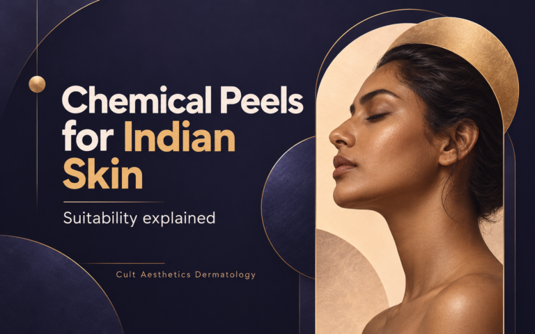 Cover graphic for the article: Is Chemical Peel Suitable for Indian Skin?