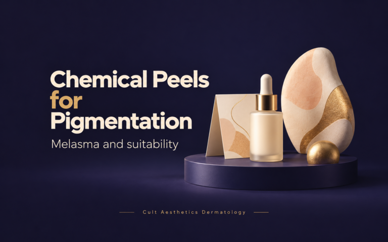 Cover graphic for the article: Chemical Peel for Pigmentation and Melasma: Suitability Guide