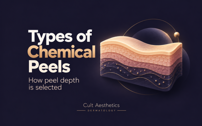Cover graphic for the article: Types of Chemical Peels and How Peel Depth Is Selected